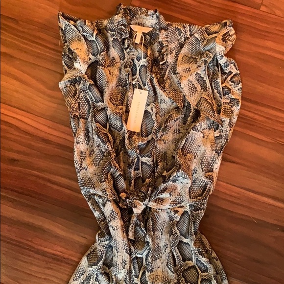 Rebecca Taylor Snakeskin Jumpsuit. Retail- $500 - Picture 6 of 6